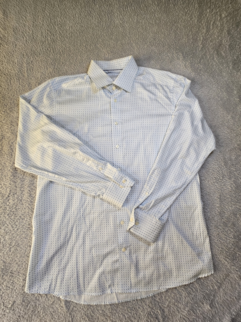 Eton Light Blue Micro-Pattern Dress Shirt